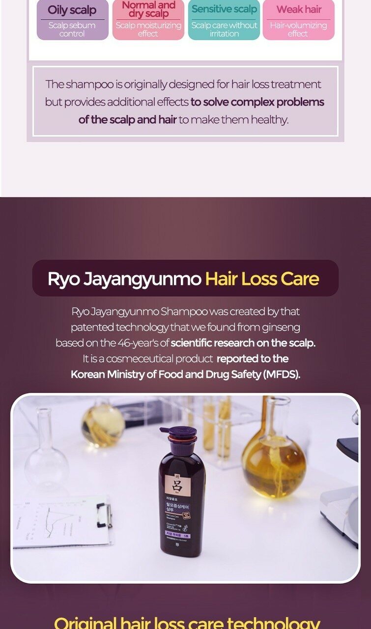 Ryo Hair Loss Care Shampoo For Normal Dry Scalp 400 Ml Olive Young Global