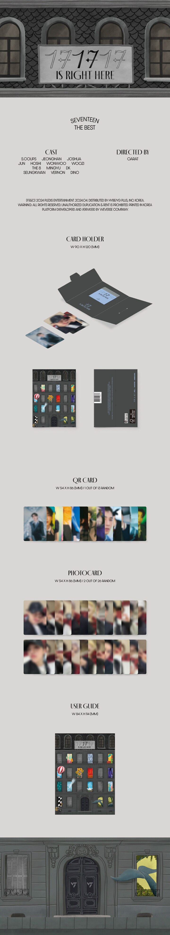 SEVENTEEN - SEVENTEEN BEST ALBUM [17 IS RIGHT HERE] (WEVERSE